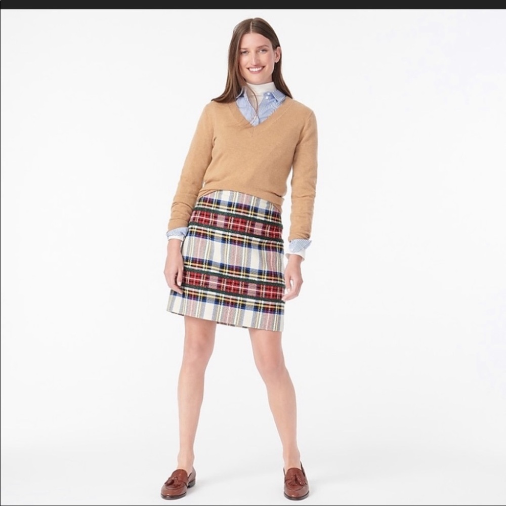 J.Crew tartan mini skirt